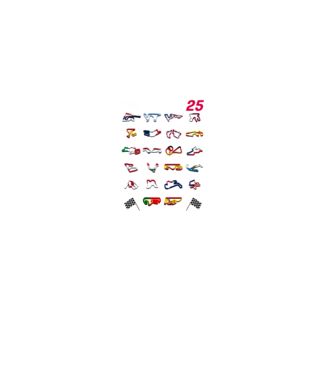 MOTOGP 25 CALENDAR fekete alapra minta fekete pólón