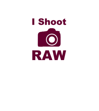 I shoot RAW minta farmerkék pólón