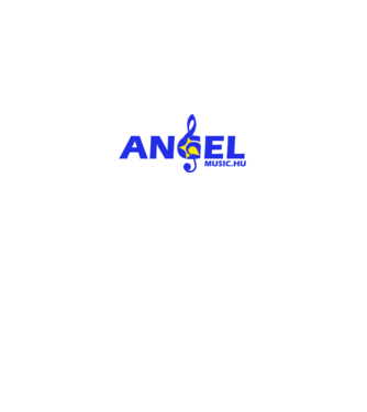 Angel music minta fekete pólón
