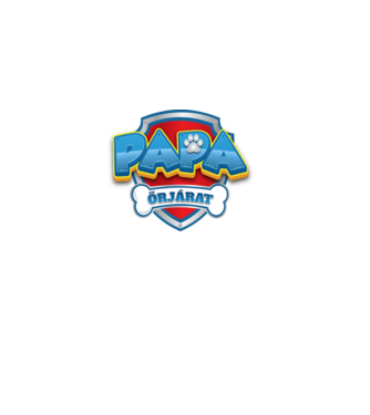 PAPA Őrjárat minta fekete pólón
