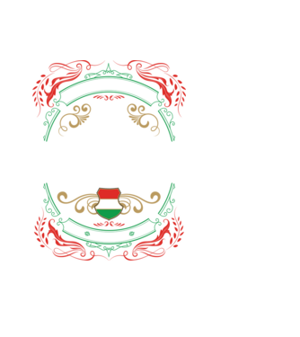 Magyar fajta puli minta fekete pólón