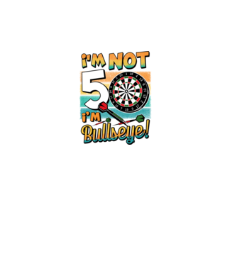 Darts Birthday 50 years old minta fekete pólón