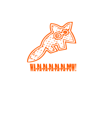 fox. minta fekete pólón