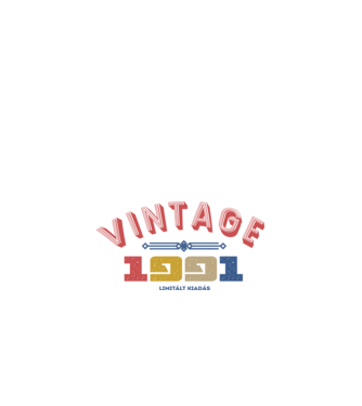 vintage 1991 minta fehér pólón