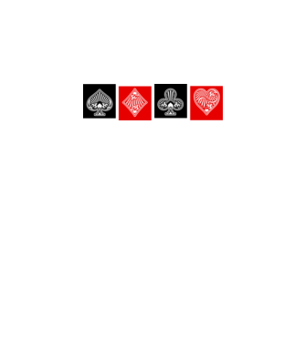 poker symbols minta fehér pólón
