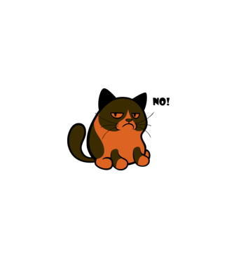 grumpy_cat_no minta sötétkék pólón