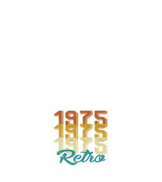 RETRO - 1975 minta sötétkék pólón