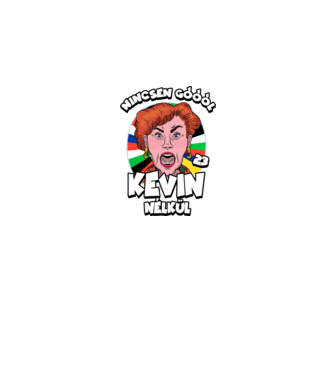 Nincsen góóól Kevin Nélkül minta fekete pólón