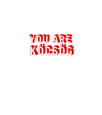 You are köcsög minta farmerkék pólón