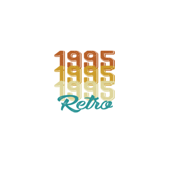RETRO - 1995 minta fekete pólón