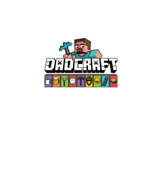 Dadcraft minta fehér pólón