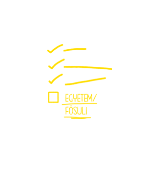 Oktatás checklist Gimi - fekete alap minta fekete pólón