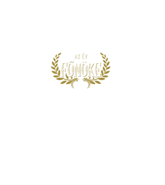 Az év Főnöke minta fekete pólón