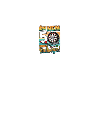Darts Szülinap 50 éves minta fekete pólón