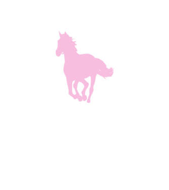 Ló minta fehér/royal pólón