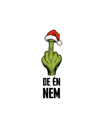 Szeretem a karácsonyi páros pólókat, de én nem Grinch Fehér pólóra minta fehér pólón