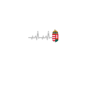 Címer heartbeat minta királykék pólón