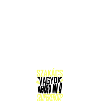 Szuperhős szakács minta fehér pólón