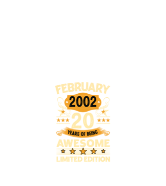 20 years of being limited edition_february minta fekete pólón