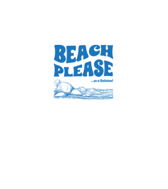 Beach Please, ez a Balaton! minta fehér pólón
