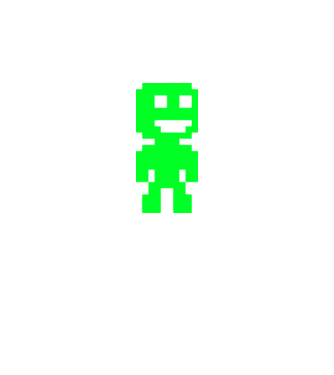 8-bit Figure minta fekete pólón