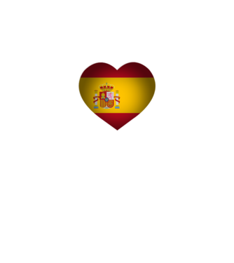 i heart spain minta szürke pólón