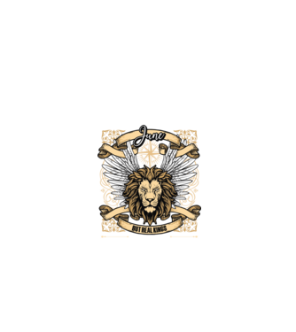 KINGS ARE BORN 2015 - JÚNIUS minta fekete pólón