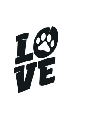 Love animals minta fehér pólón