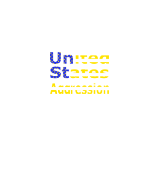 USAggression minta fekete pólón