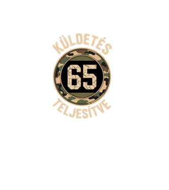 Küldetés teljesítve 65 minta fekete pólón