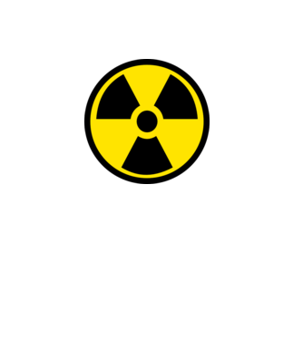 Nuclear sign minta sárga pólón