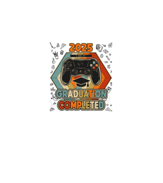 Graduation completed minta világos rózsaszín pólón