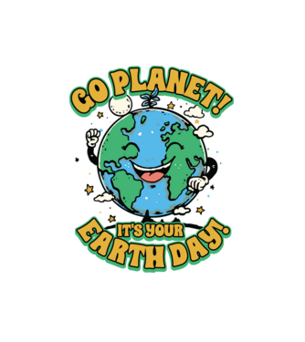 Go planet minta fehér pólón