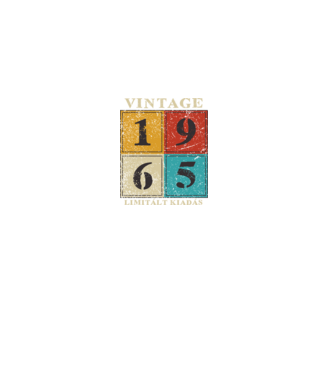 Vintage limitált - 1965 világos minta fekete pólón