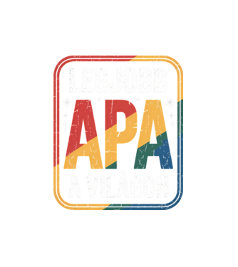 Legjobb apa a világon minta fekete pólón