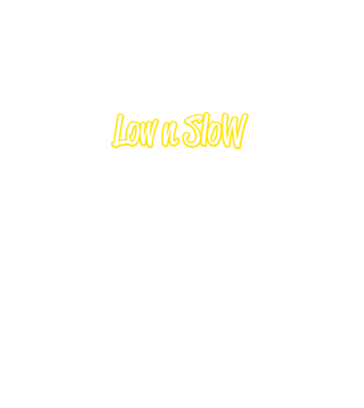 Low n Slow minta fehér pólón