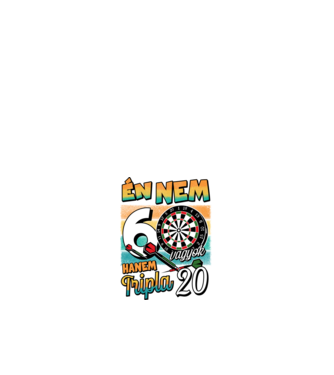 Darts Szülinap 60 éves minta fehér pólón