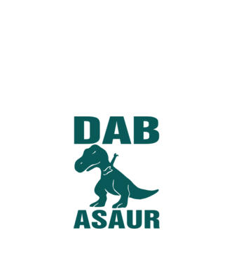 Dabasaur minta fekete pólón