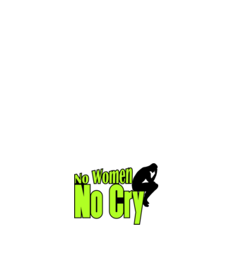 no women no cry minta fehér pólón