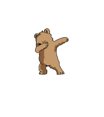 Medve DAB minta fekete pólón