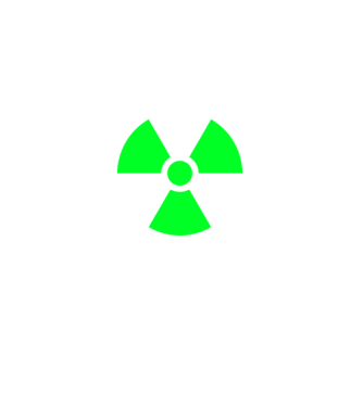 Atom minta fekete pólón