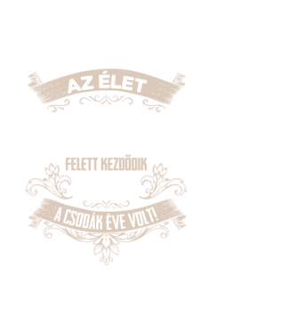 A csodák éve szülinapos 50 éves 1975 minta fehér pólón