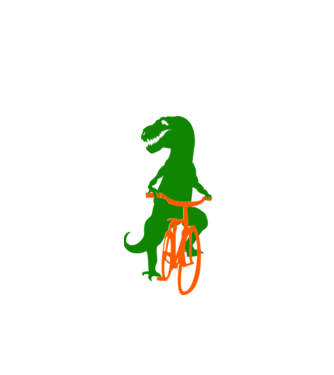 trex bike minta fehér pólón