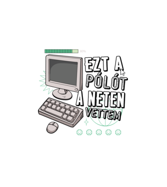Ezt a pólót a neten vettem minta fehér pólón
