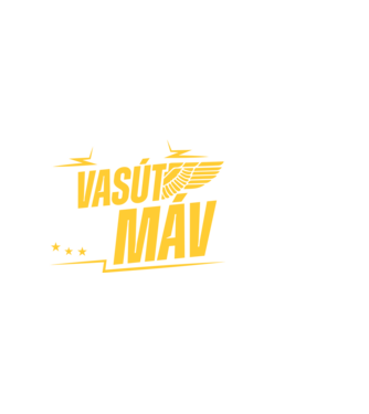 Hív a vasút vár a máv minta fekete pólón