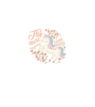 The most magical unicorn 1959 minta világos rózsaszín pólón