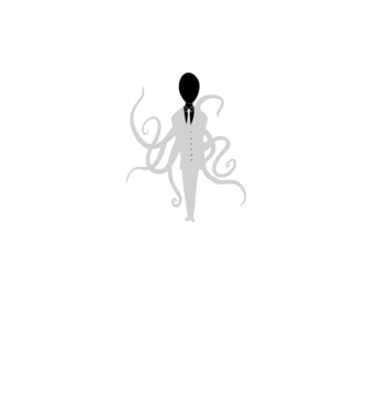 slenderman minta fekete/piros pólón