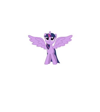 Twilight Sparkle minta fehér pólón