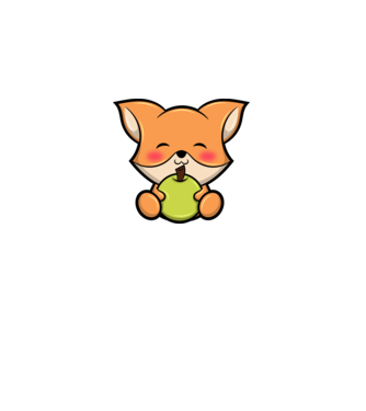 Baby Fox minta fehér pólón