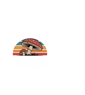Fungi for fun fekete alap minta fehér pólón